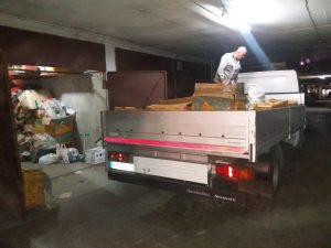 Вывоз хлама из паркинга